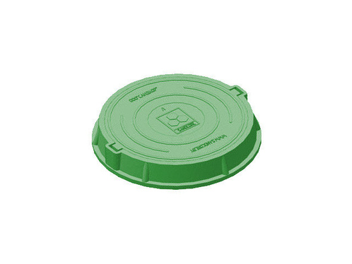 Люк пластиковый легкий 6.0т, зелёный